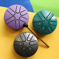 Steel Tongue Drum 7 62 Cm 6 Tone Portable Percussion Instrument