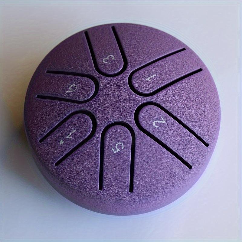 Steel Tongue Drum 7 62 Cm 6 Tone Portable Percussion Instrument