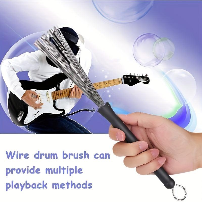 Metal Wire Drum Brushes Cleaning Tool Portable Jazz Musical Sticks
