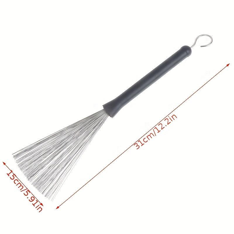 Metal Wire Drum Brushes Cleaning Tool Portable Jazz Musical Sticks