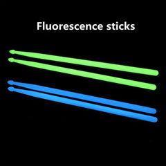 Enhanced Brightness Fluorescent Drum Stick Luminous Drum Stick Holder