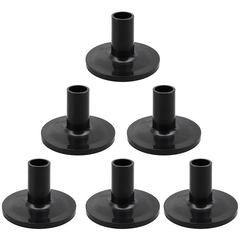 8pcs Plastic Drum Cymbal Stand Sleeves w/ Flange Base