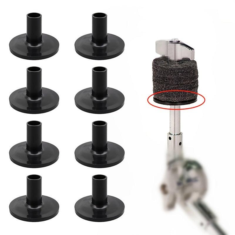 8pcs Plastic Drum Cymbal Stand Sleeves w/ Flange Base
