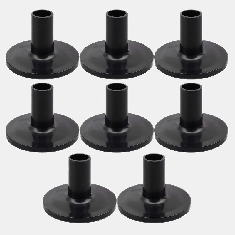 8pcs Plastic Drum Cymbal Stand Sleeves w/ Flange Base