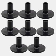8pcs Plastic Drum Cymbal Stand Sleeves w/ Flange Base