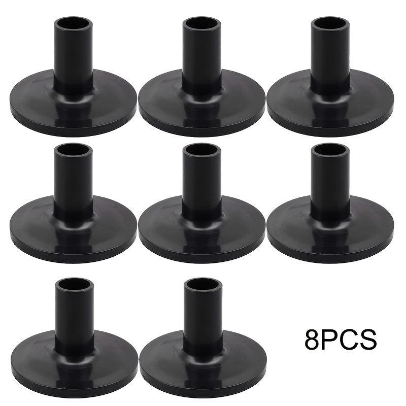 8pcs Plastic Drum Cymbal Stand Sleeves w/ Flange Base