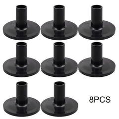 8pcs Plastic Drum Cymbal Stand Sleeves w/ Flange Base