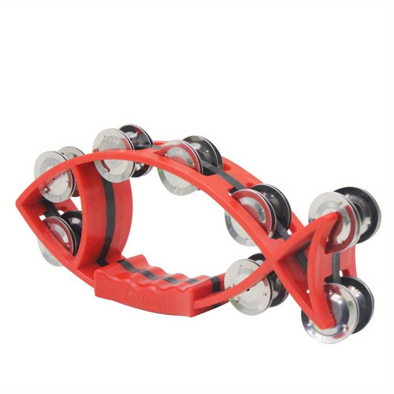 Fish Shaped Handbell Rattles Tambourine for Education Performance