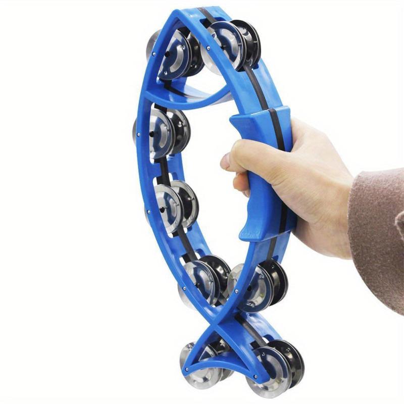 Fish Shaped Handbell Rattles Tambourine for Education Performance