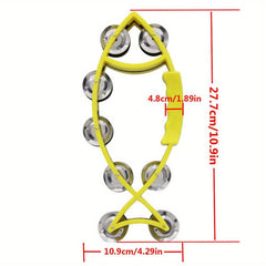 Fish Shaped Handbell Rattles Tambourine for Education Performance