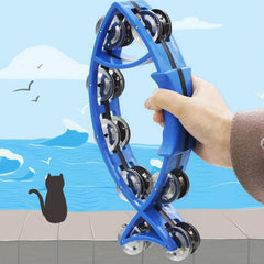 Fish Shaped Handbell Rattles Tambourine for Education Performance
