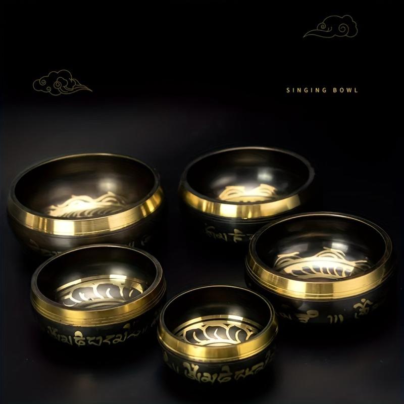 10 16 Cm Singing Bowls Set Handcrafted In Nepal With Cushions And Mallets