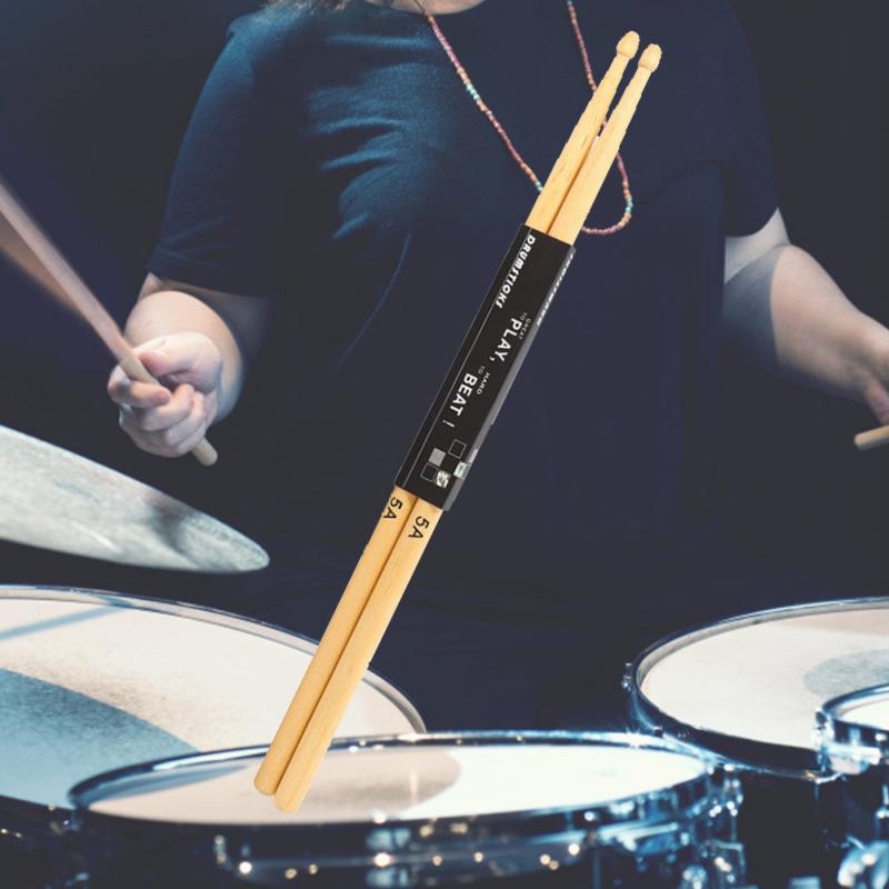 12 Pairs Drumsticks Comfortable Grip Drum Mallets Musical 5A