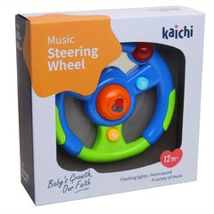 Newborn Infant Baby Music Steering Wheel Light Mobile Phone Remote Control Toy