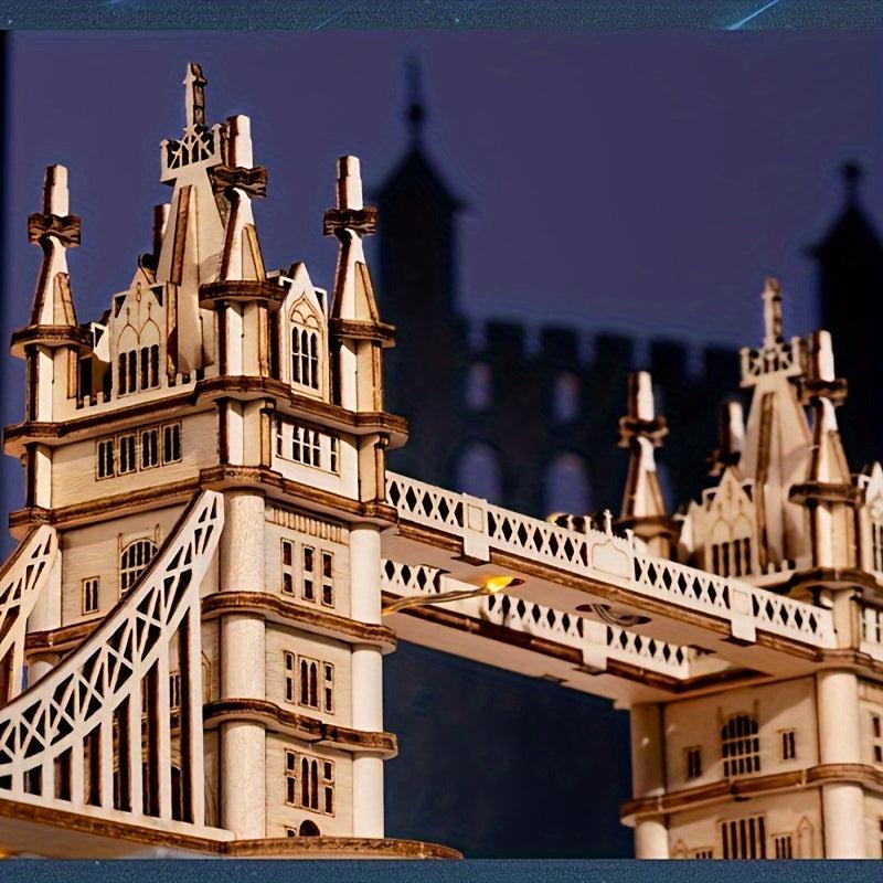 3D Puzzle London Tower Bridge Construction Model Toy Gift