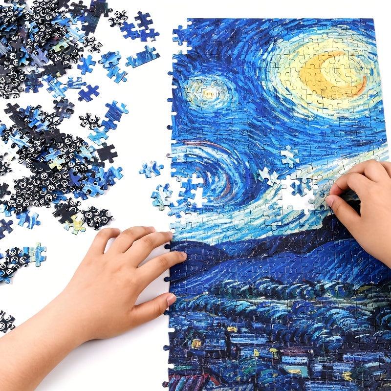 1,000-Piece Starry Sky Jigsaw Puzzle - Relaxing Landscape Art