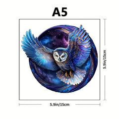 Flying Owl Wooden Puzzle with Special Shapes - Creative Birthday Party Game