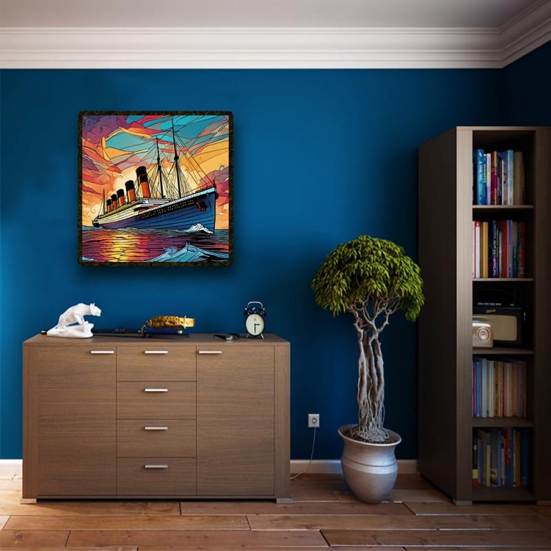 Titanic Wooden Jigsaw Puzzle Irregular Shape Particles Focus Exercise