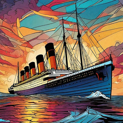 Titanic Wooden Jigsaw Puzzle Irregular Shape Particles Focus Exercise