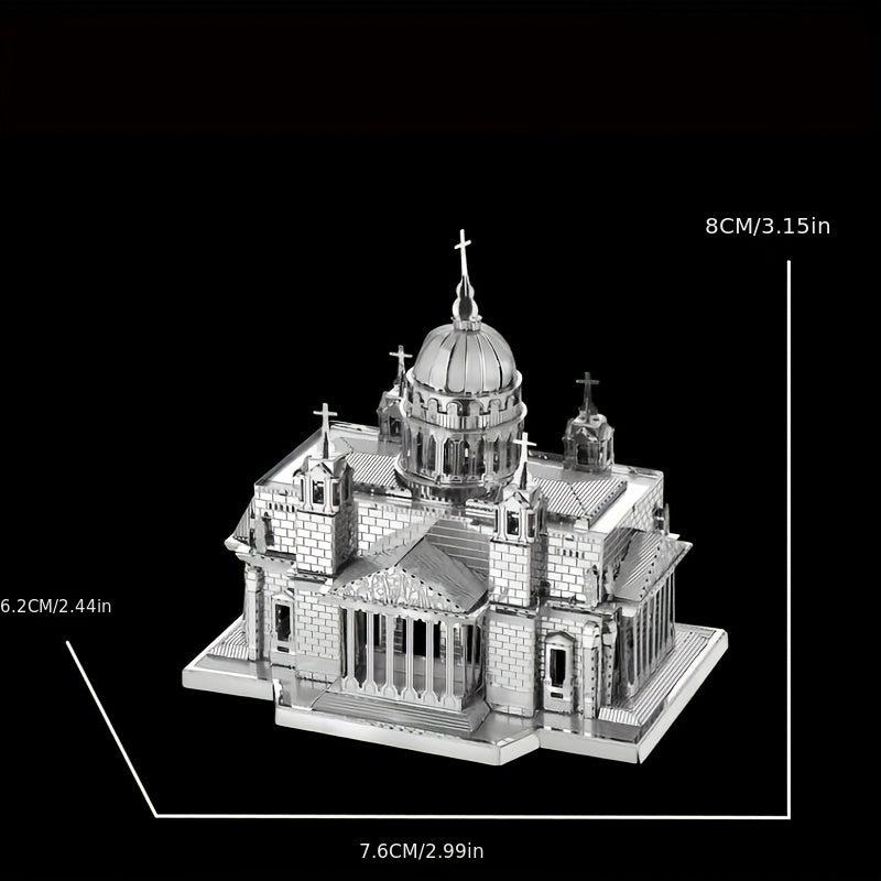 Metal Glue 3D DIY Puzzle Kiev Cathedral Model Toy