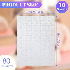 Sublimation Blanks Puzzles A5 Jigsaw Puzzles DIY for Heat Press Printing Crafts