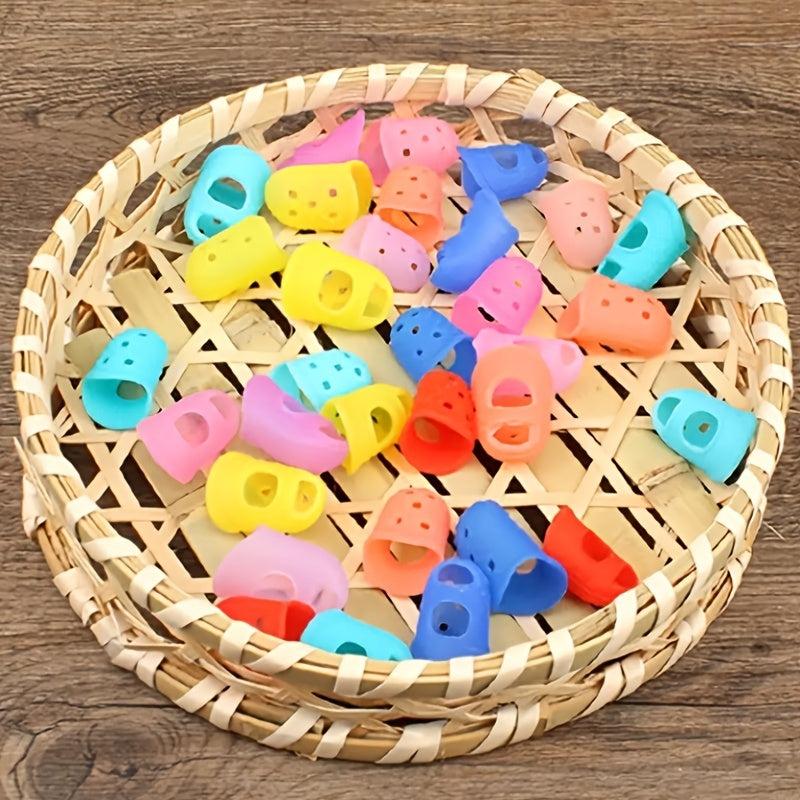 10pcs Anti Scald Finger Thimbles Silicone Gloves for DIY Crafts