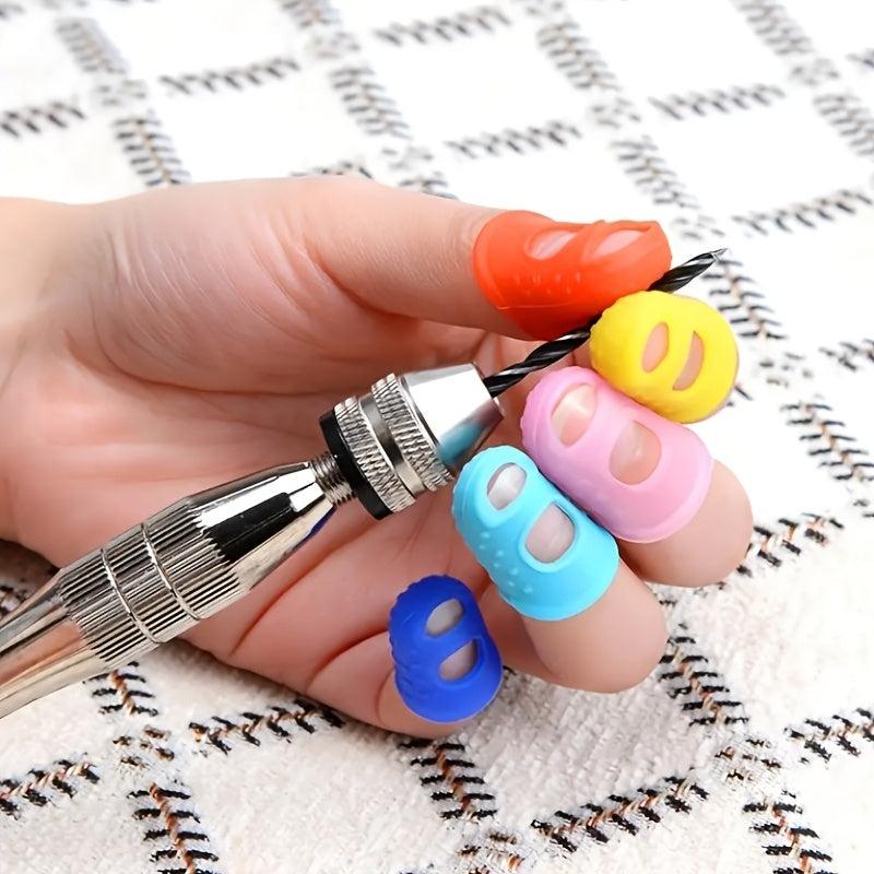 10pcs Anti Scald Finger Thimbles Silicone Gloves for DIY Crafts