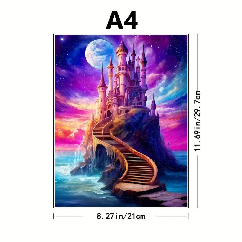 Magic Castle Puzzle Animal Shaped Wooden Brain Teaser Toy