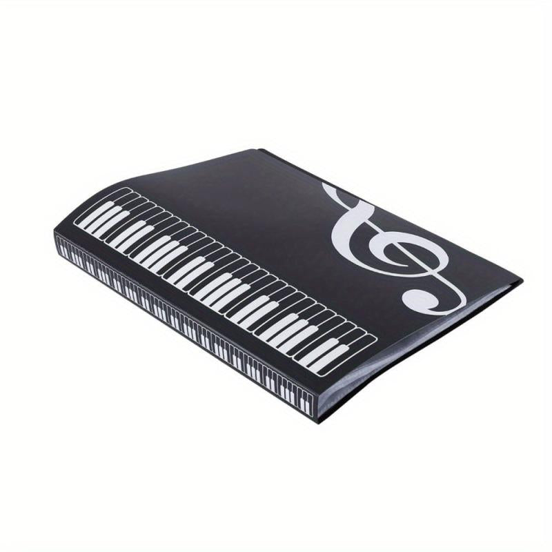 A4 Music Sheet File Folder - 40 Pocket Plastic - Document Storage