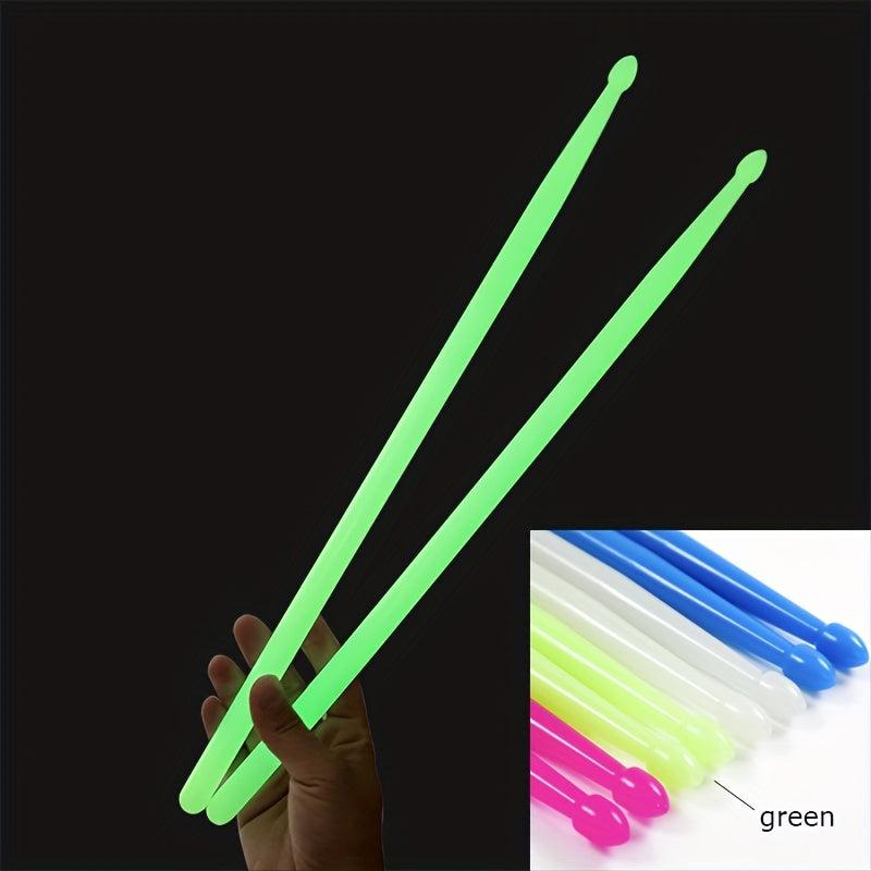 Luminous Light Up Drumsticks 5A Green for Stage Drummers