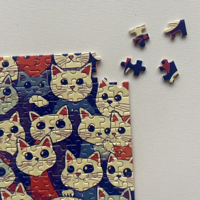 150pcs Mini Test Tube Puzzle Painting Jigsaw Cat