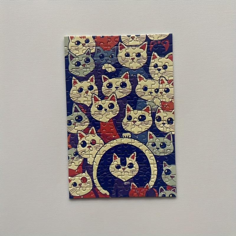 150pcs Mini Test Tube Puzzle Painting Jigsaw Cat
