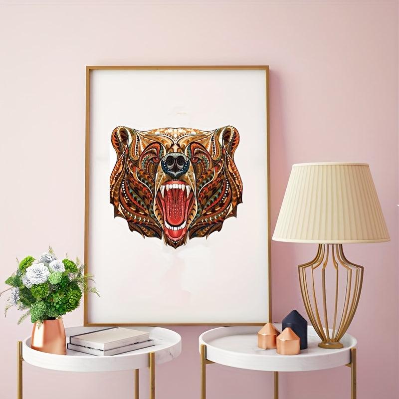 Wooden Irregular Puzzle Brown Bear Creative Gift