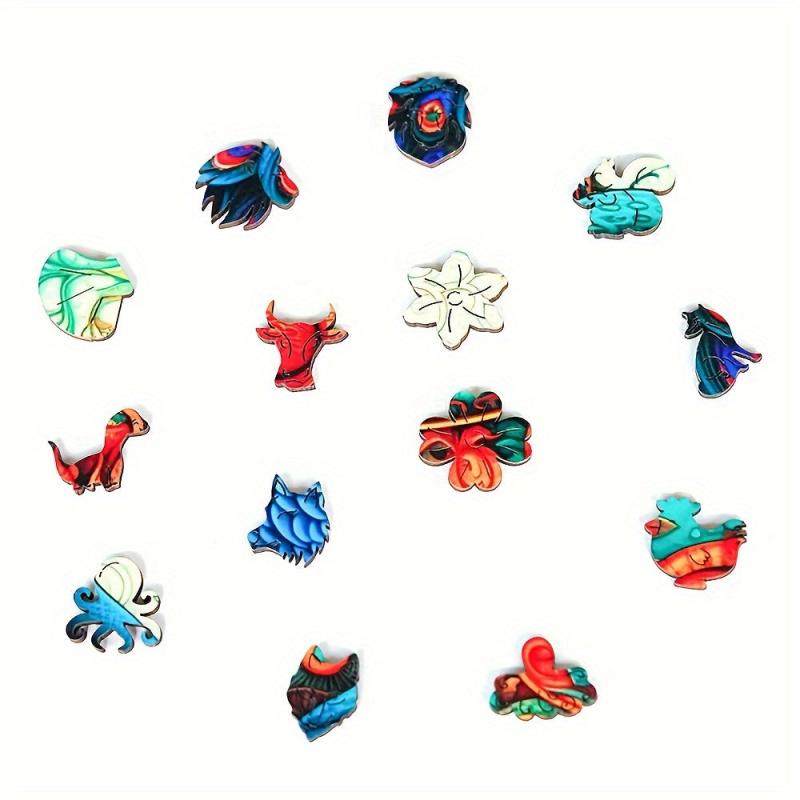Colorful Birds Wooden Puzzle Decorative Painting Jigsaw