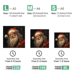 Christmas Santa Claus Wooden Puzzle Animal Puzzle Adult Decompression