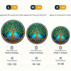 Lucky Tree Wooden Puzzles For Advanced Players Creative Assorted Special Shapes