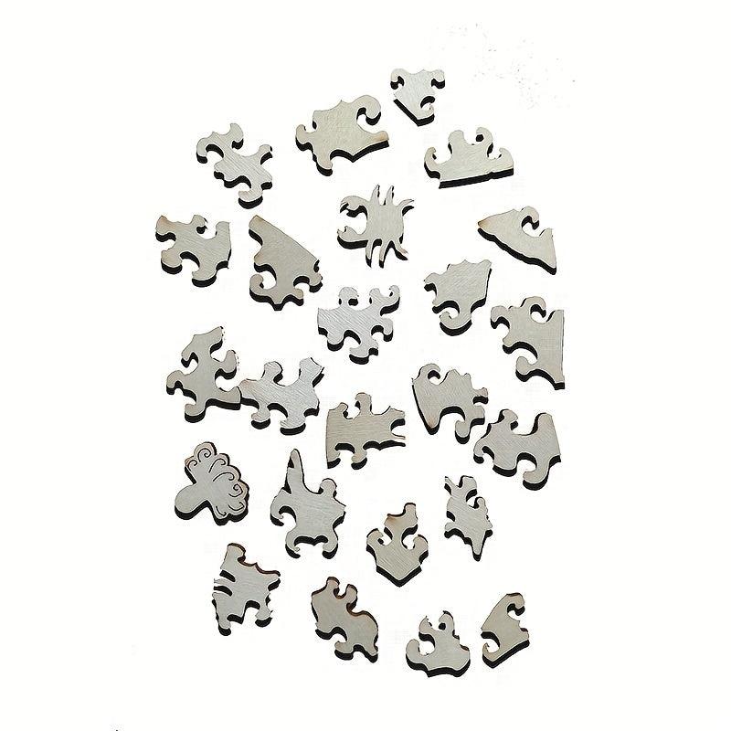 Eagle Wooden Puzzle Difficult Irregular Unique Pieces Gift Packaging