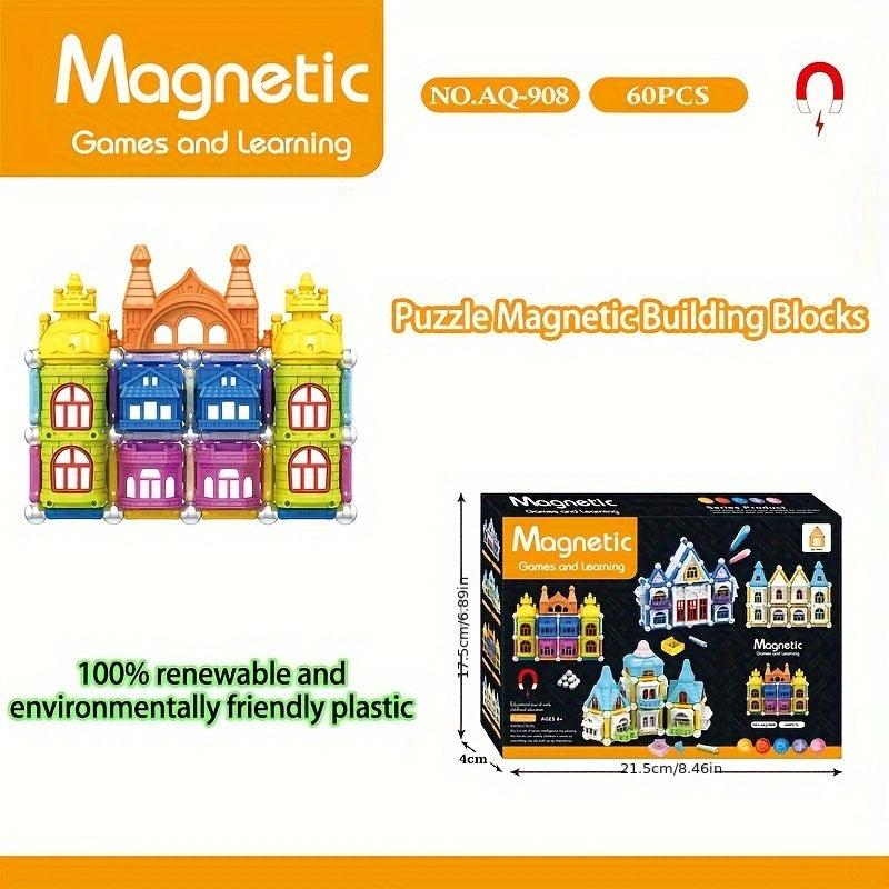 Magnetic Building Blocks Castle Educational Puzzle Toy