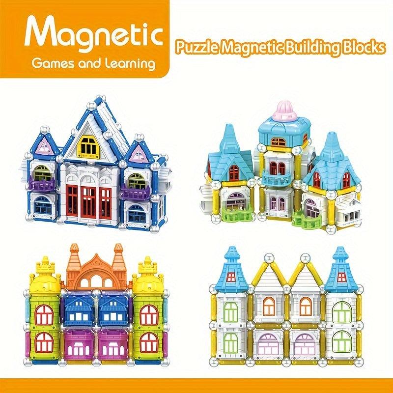 Magnetic Building Blocks Castle Educational Puzzle Toy