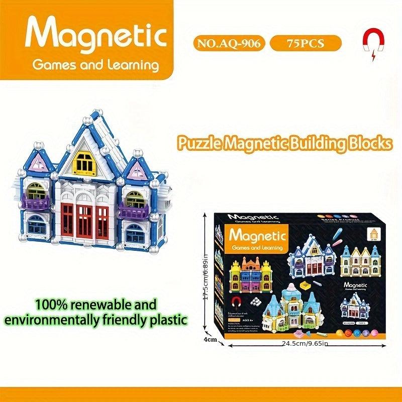 Magnetic Building Blocks Castle Educational Puzzle Toy