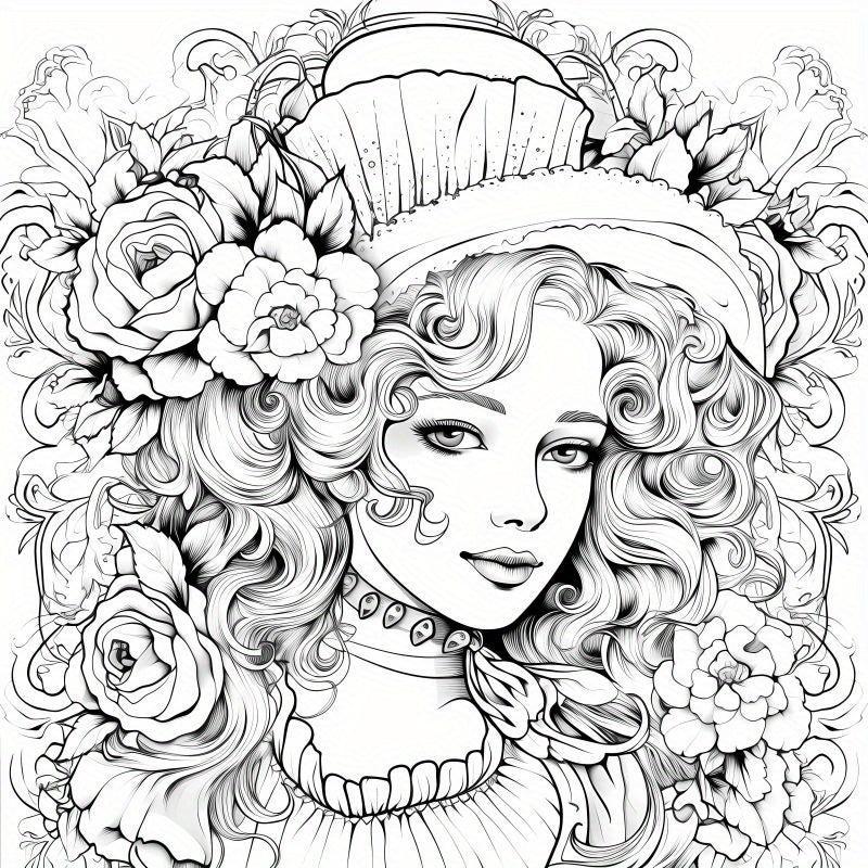 40pcs Beauty Coloring Book & Paper Set - Halloween Thanksgiving Christmas