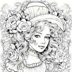 40pcs Beauty Coloring Book & Paper Set - Halloween Thanksgiving Christmas