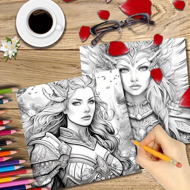 40pcs Beauty Coloring Book & Paper Set - Halloween Thanksgiving Christmas