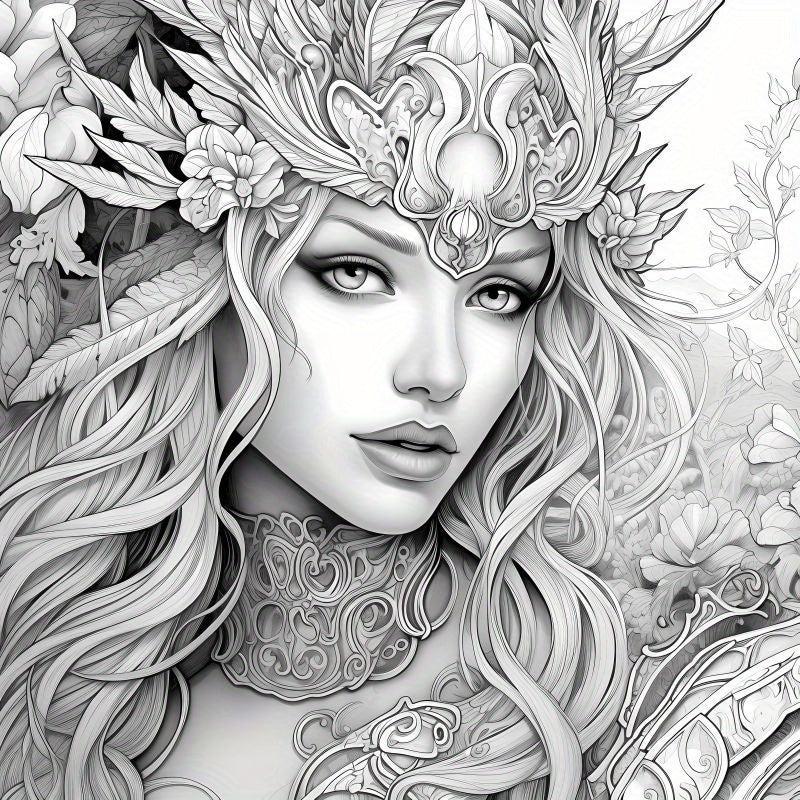 40pcs Beauty Coloring Book & Paper Set - Halloween Thanksgiving Christmas