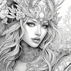 40pcs Beauty Coloring Book & Paper Set - Halloween Thanksgiving Christmas