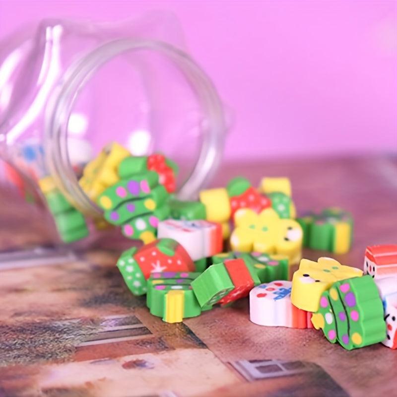 Christmas Tree Eraser Bottle Santa Claus Kindergarten Gift Kids Learning