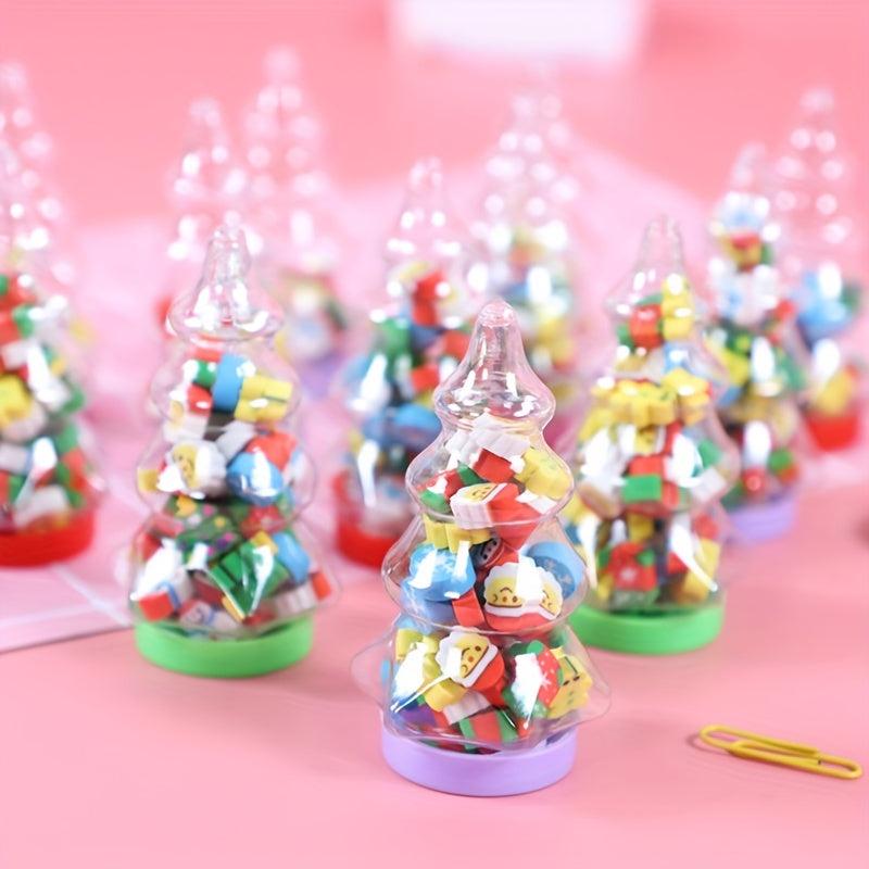 Christmas Tree Eraser Bottle Santa Claus Kindergarten Gift Kids Learning