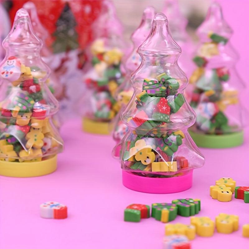 Christmas Tree Eraser Bottle Santa Claus Kindergarten Gift Kids Learning