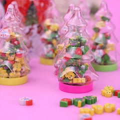 Christmas Tree Eraser Bottle Santa Claus Kindergarten Gift Kids Learning
