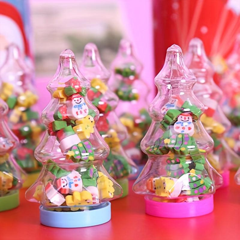 Christmas Tree Eraser Bottle Santa Claus Kindergarten Gift Kids Learning